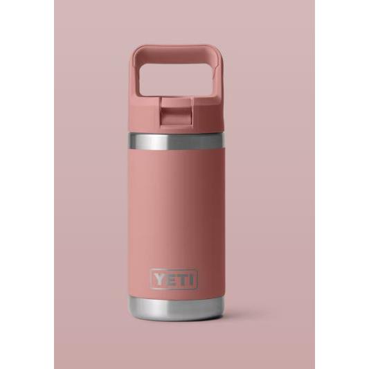 YETI Rambler Jr. 355 mL Kids Water Bottle with Straw Cap - Sandstone Pink