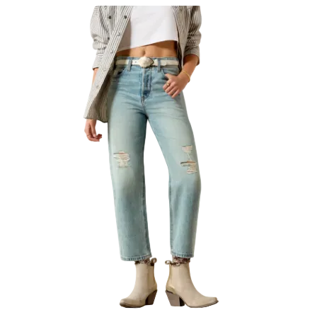 Ariat Women's Ultra High Tomboy Relaxed Straight Leg Jeans- Saratoga - Irvine Tack & Western Wear