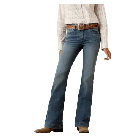 Ariat Women's High Rise Vera Slim Trouser Jeans- Greyson