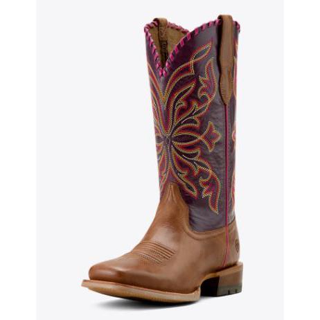 Ariat Women's Showdown Western Boot-Dark Tan