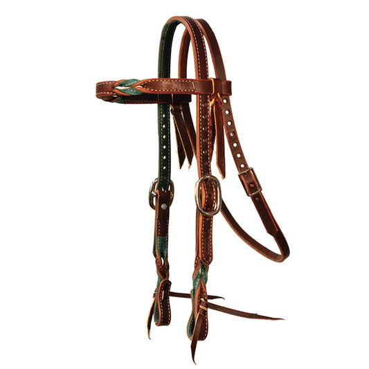 Professional's Choice Pony Emerald Burgundy Browband Headstall