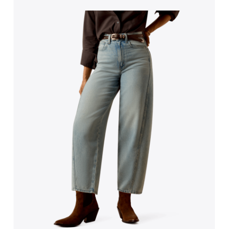 Ariat Women's Ultra High Rise Jazmine Barrel Jeans- Merrimack