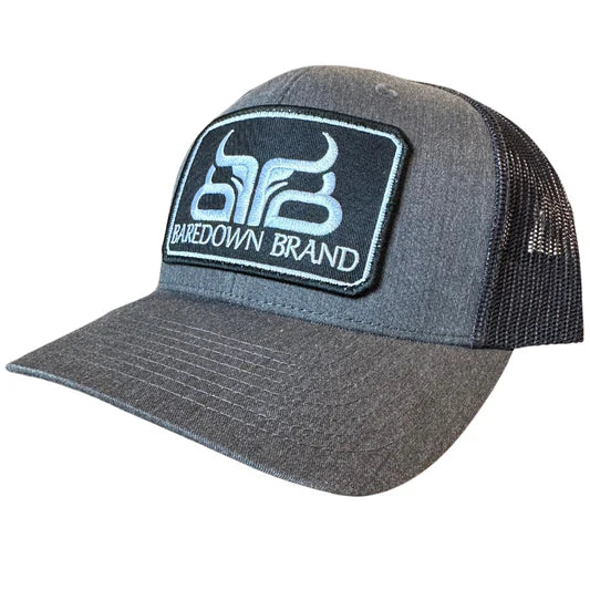 Baredown Brand Curved Ball Cap Black- High Noon