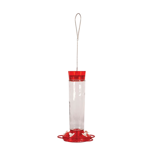 Glass Hummingbird Feeder- 20 oz