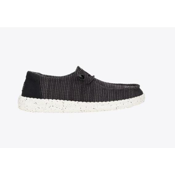 Hey Dude Women's Wendy Wide Stretch Sox- Black/White