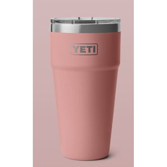 Yeti Rambler 887ml Stackable Cup w/Magslider Lid - Sandstone Pink