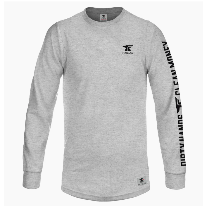 Troll Clothing Co Men's Anvil Long Sleeve Tee Shirt FR- Multiple Colours