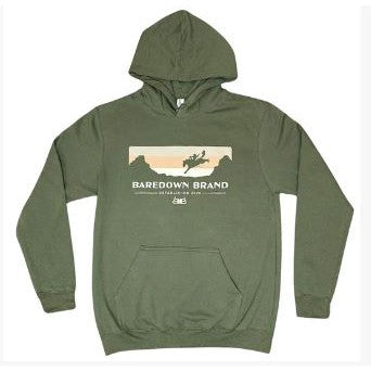 Baredown Unisex Sunset Hoodie- Army Green