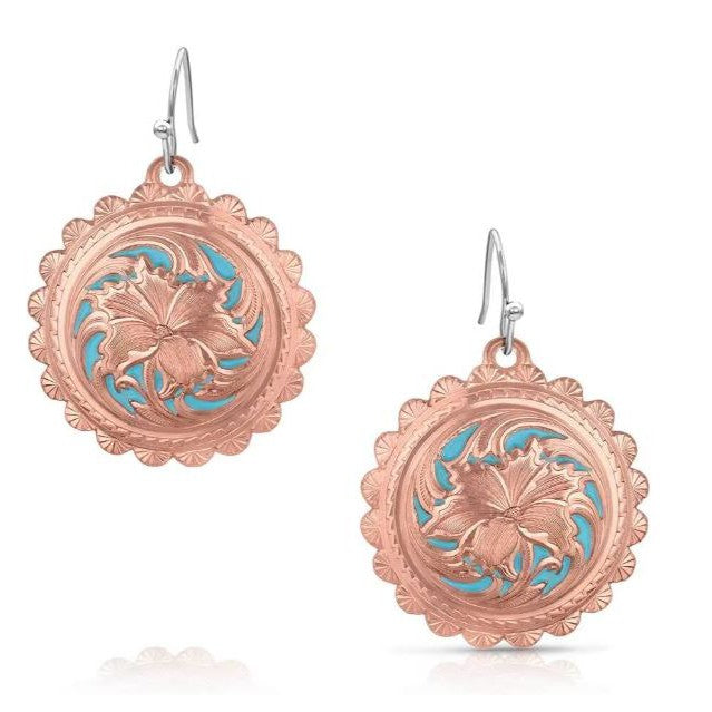 Montana Silversmiths Emma's Sunlight Earrings - Rose Gold