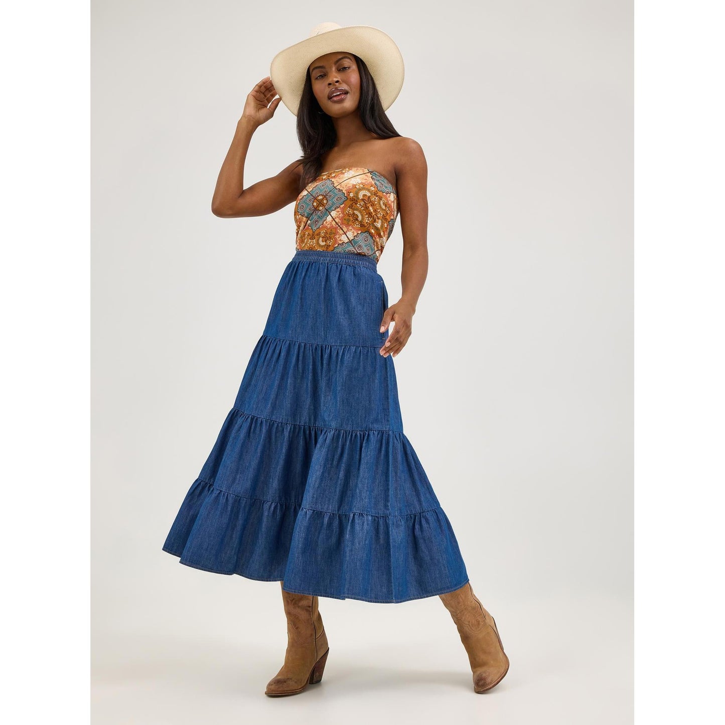 Wrangler Women's Western Vintage Dress - Dark Denim - Irvine Tack & Western Wear
