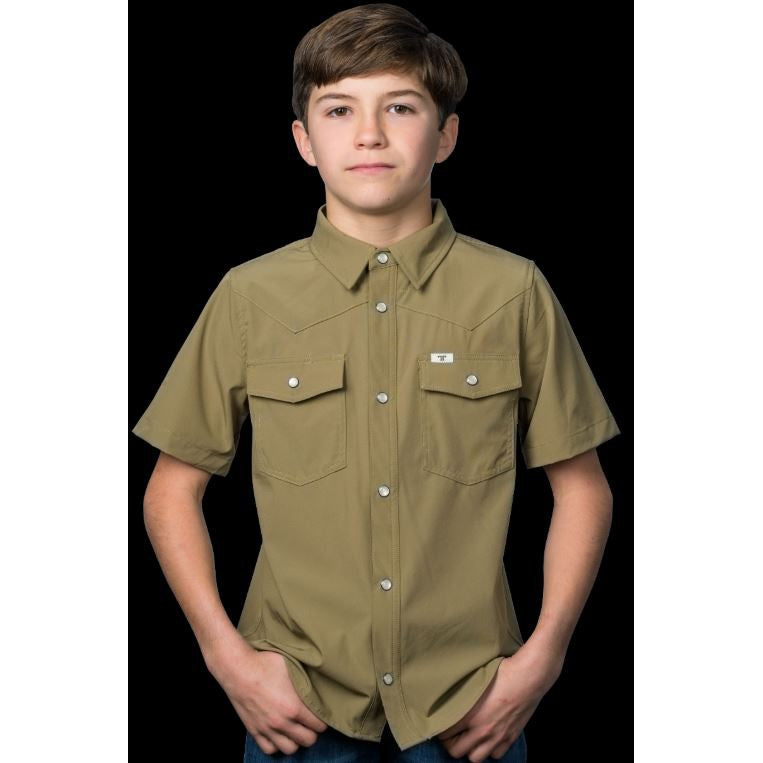 Ferrell Brand CORE Kid's Unisex Short Sleeve Snap Shirt- Multiple Colors