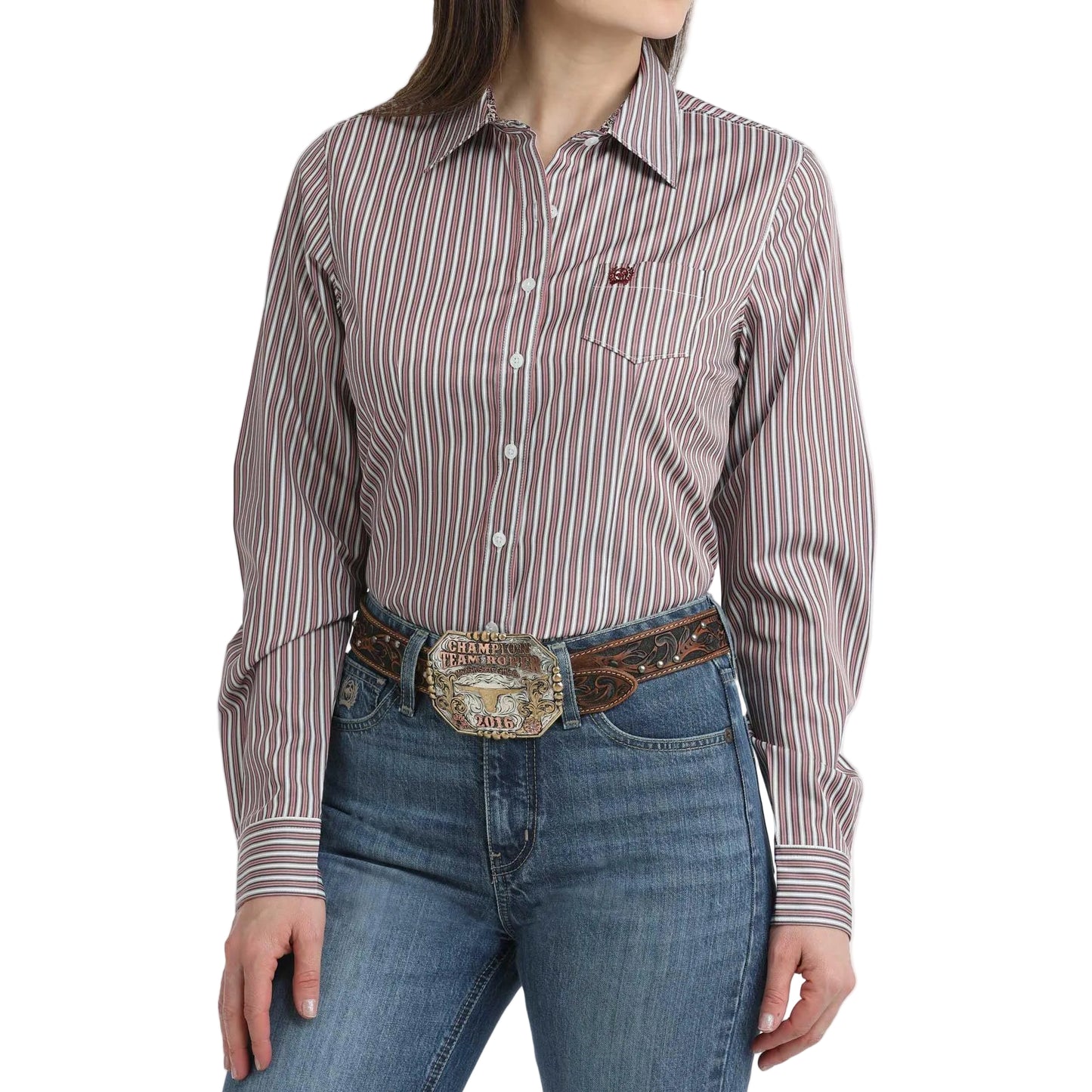 Cinch Women's Long Sleeve Stripe Western Shirt - Multi - Irvine Tack & Western Wear