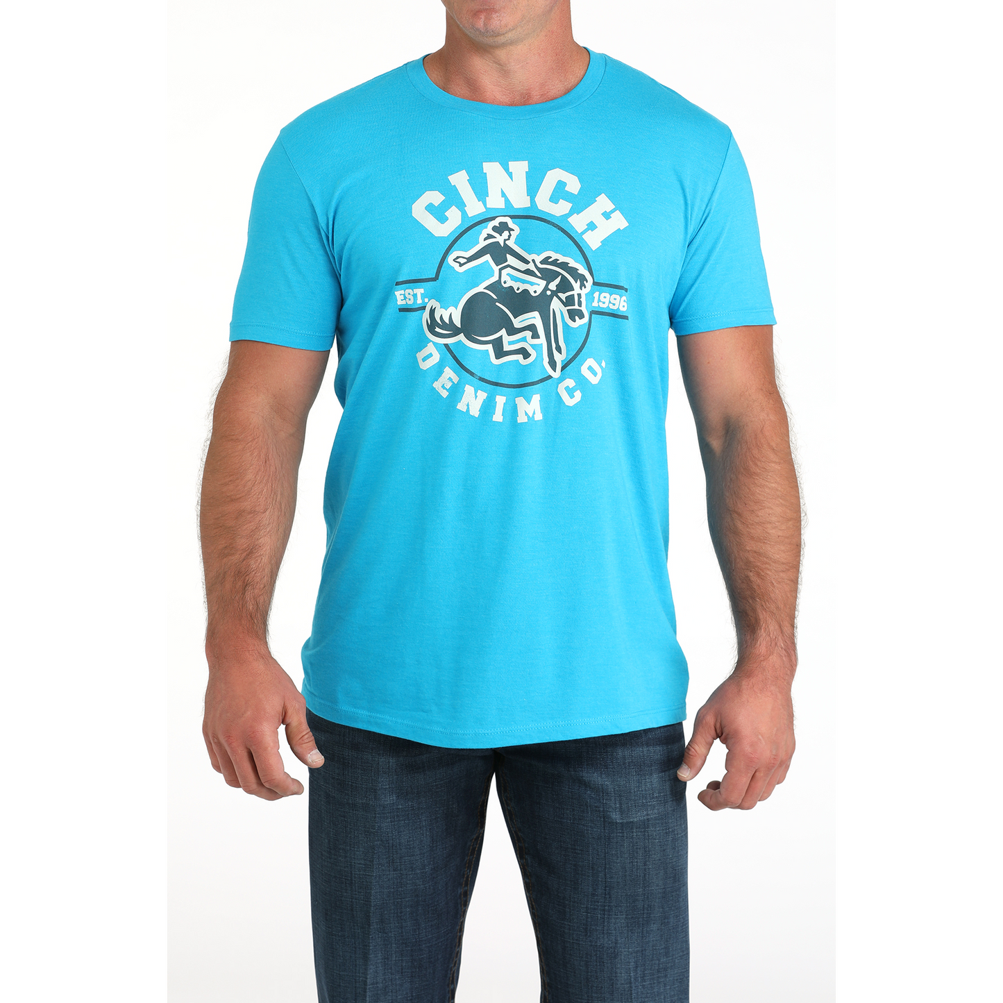 Cinch Men's Cinch Short Sleeve Tee Shirt - Blue