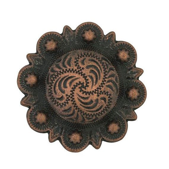 Antique Copper Berry Concho - Irvine Tack & Western Wear