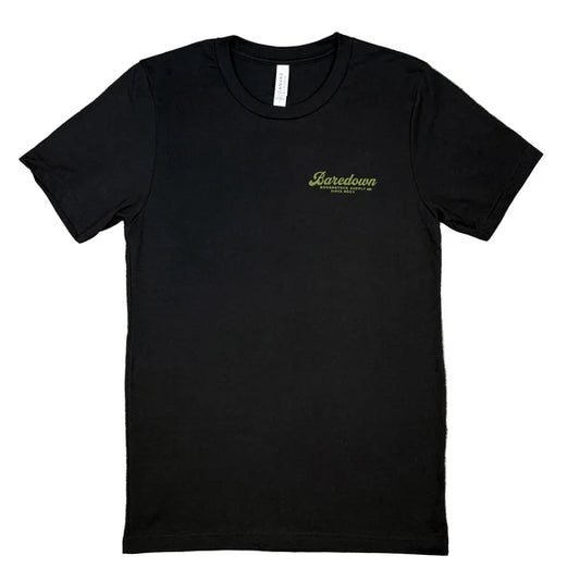 Baredown Markout Short Sleeve Tee Shirt- Black