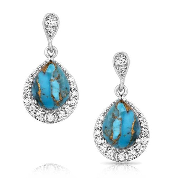 Montana Silversmiths Blue Rivers Turquoise Earrings