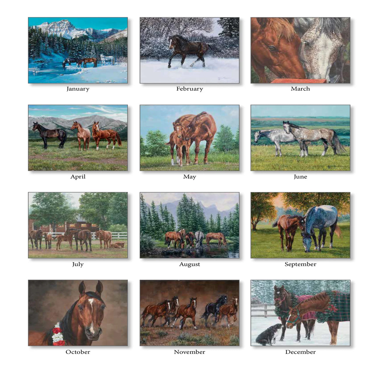 2026 Calendar -Hoof Beats