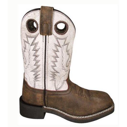 Smoky Mountain Boots KIds's  Drifter Western Boots-Antique Brown Distressed - Irvine Tack & Western Wear