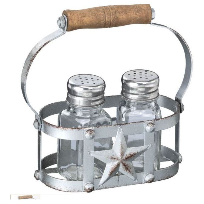 Tough 1  Metal Star Salt and Pepper Shaker Set