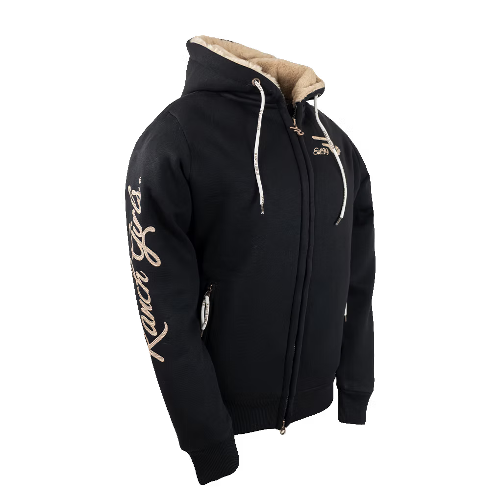 Ranch Girls Long Sleeve Teddy Sweatshirt Susie Jacket- Black