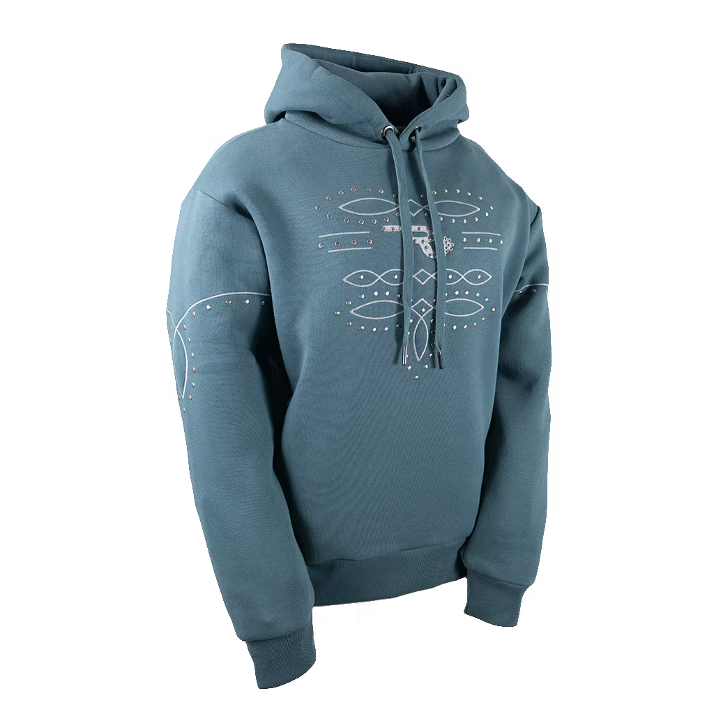 RG Women's Wrenley Hooded Sweatshirt- Goblin Blue