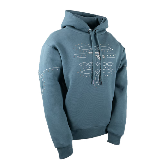 RG Women's Wrenley Hooded Sweatshirt- Goblin Blue