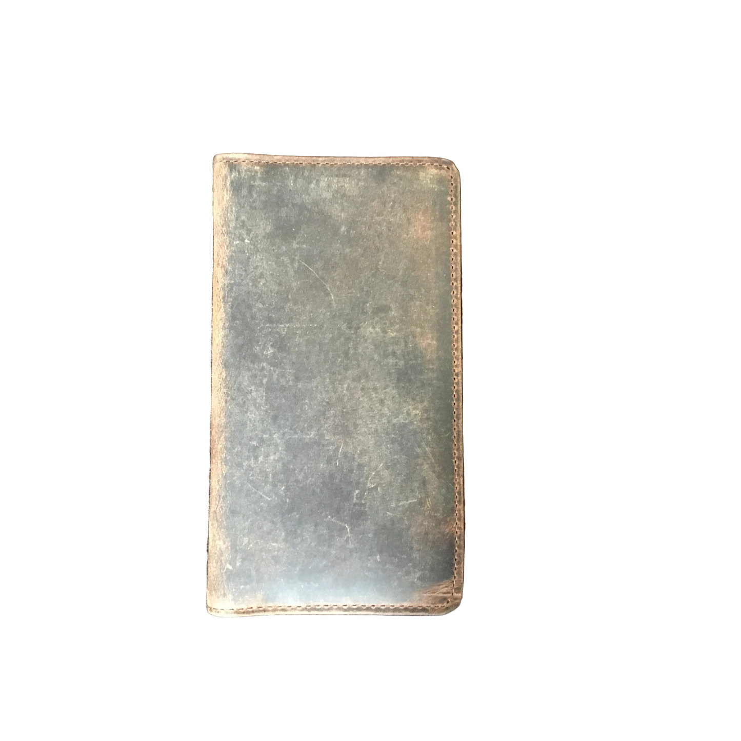 Vintage Bison Yum Checkbook - Sienna