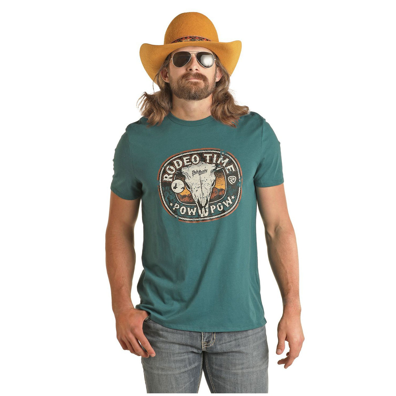 Rock & Roll Unisex Dale Graphic Tee - Teal