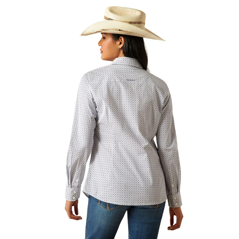Ariat Women's Kirby Stretch Shirt- Ocean Geo