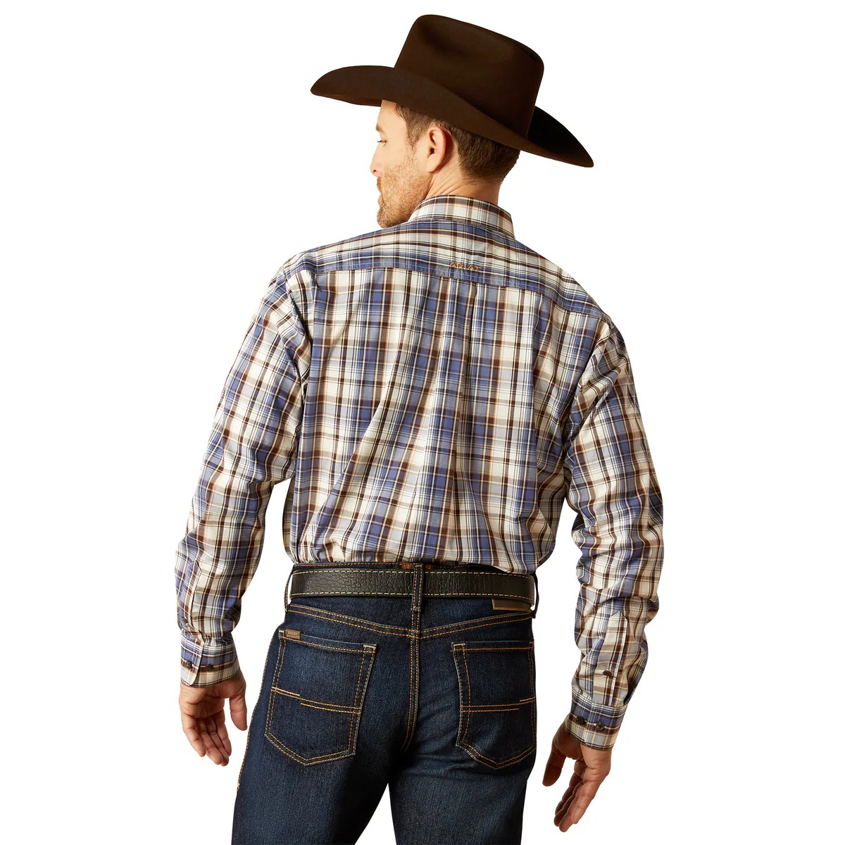 Ariat Men's Pro Cameron Long Sleeve Shirt- Grey Blue