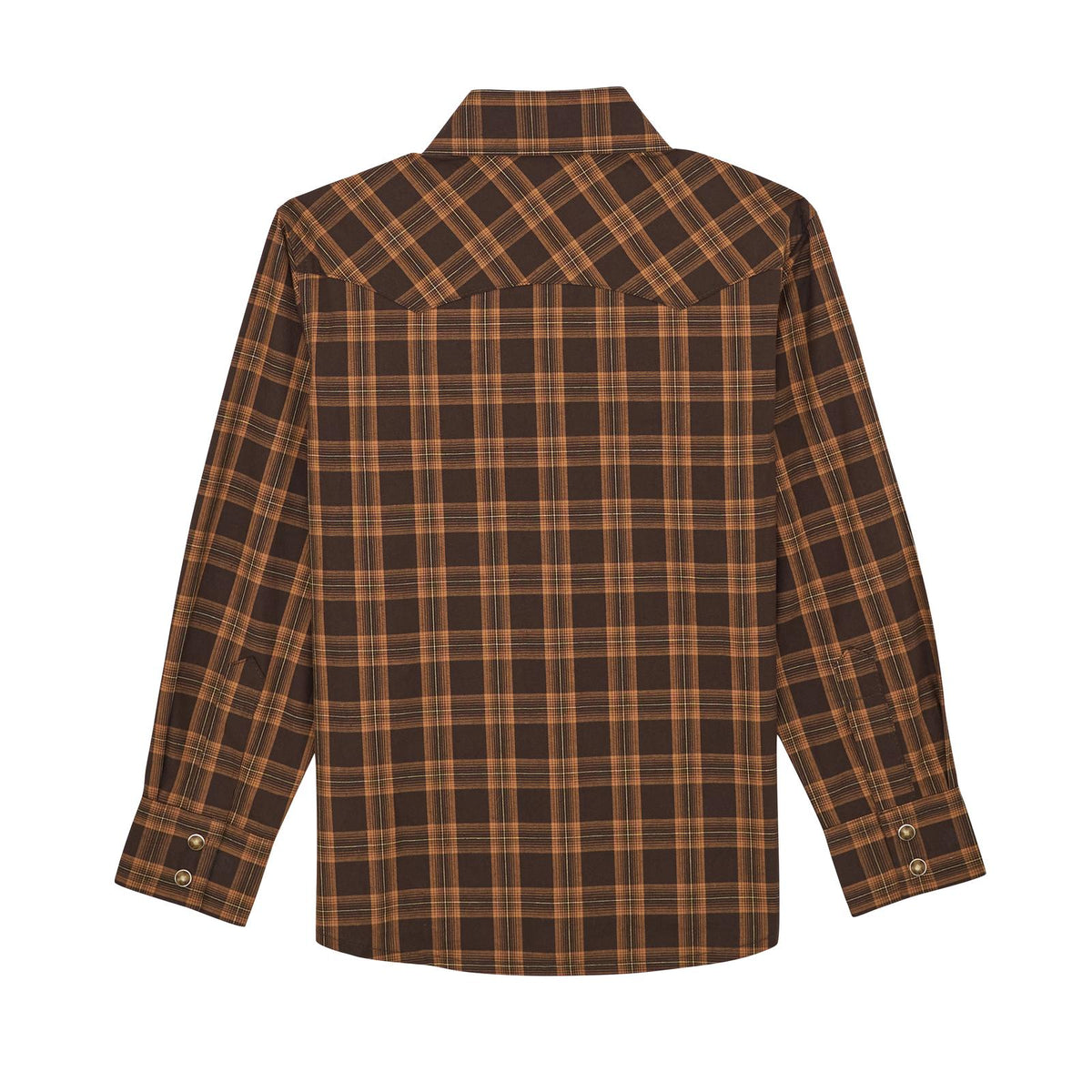 Wrangler Boy's Wrangler Retro Long Sleeve Shirts - Brown - Irvine Tack & Western Wear