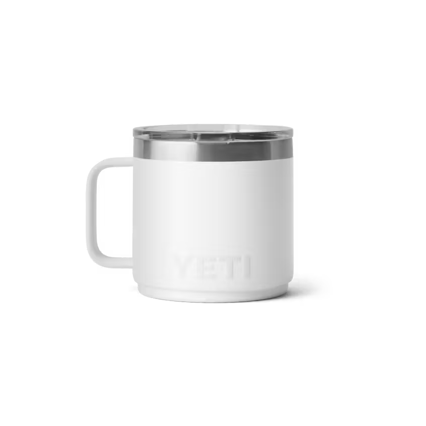 YETI Rambler 414 mL Stackable Mug with DuraSip Ceramic Lining - White