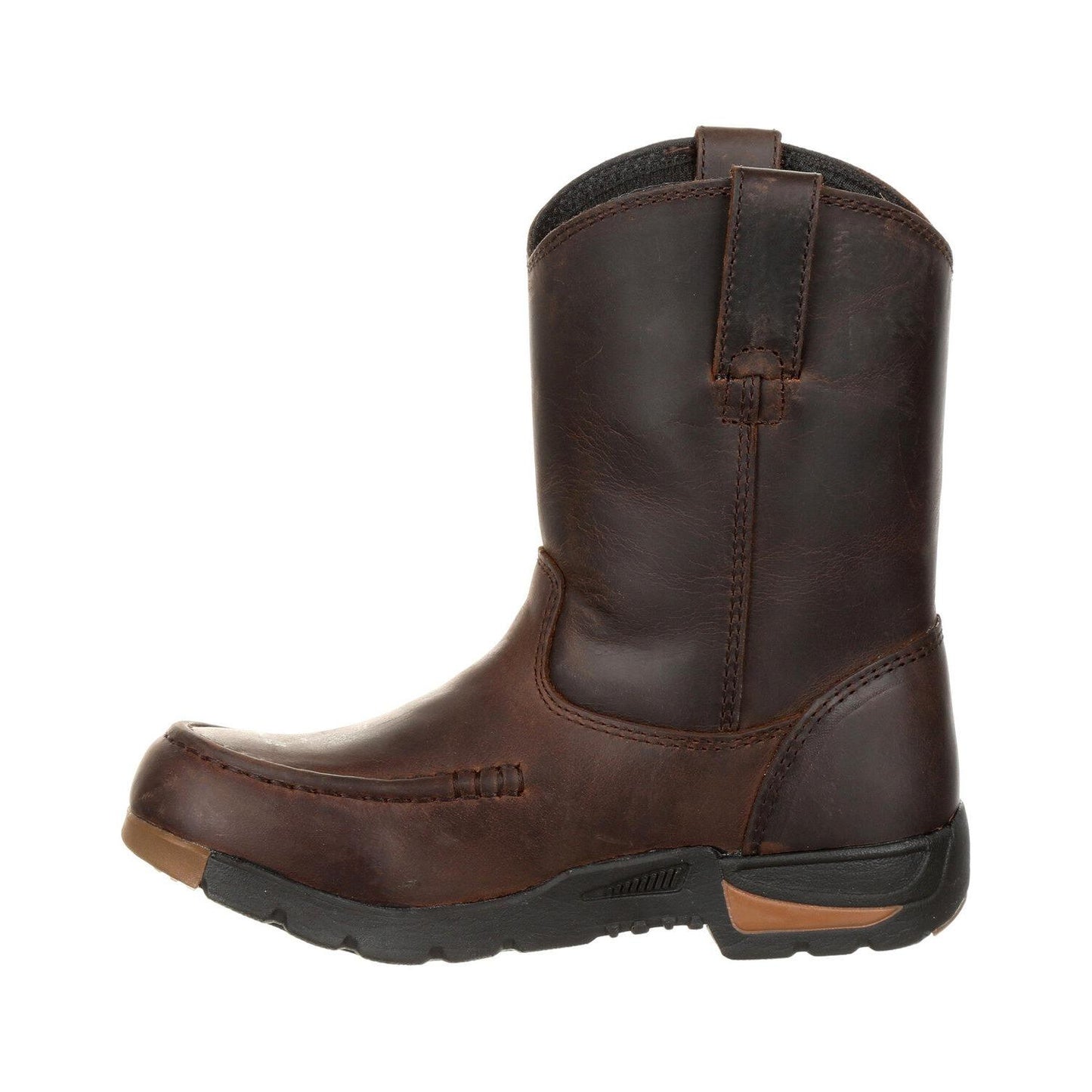 Georgia Kid's Brown 8" Work Brown Boots
