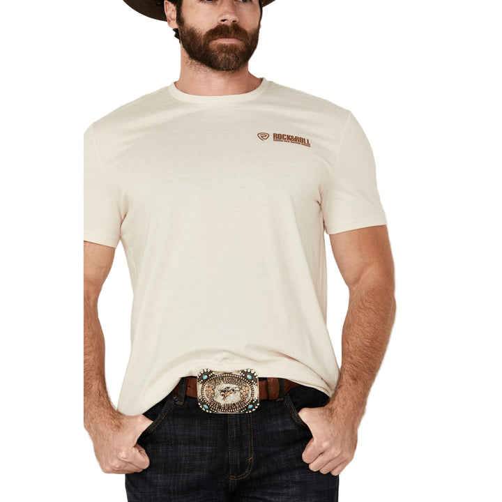Rock &amp; Roll Unisex Graphic Short Sleeve T-Shirt - Natural