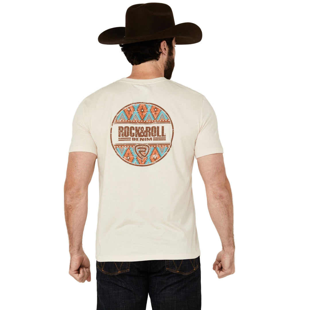 Rock &amp; Roll Unisex Graphic Short Sleeve T-Shirt - Natural