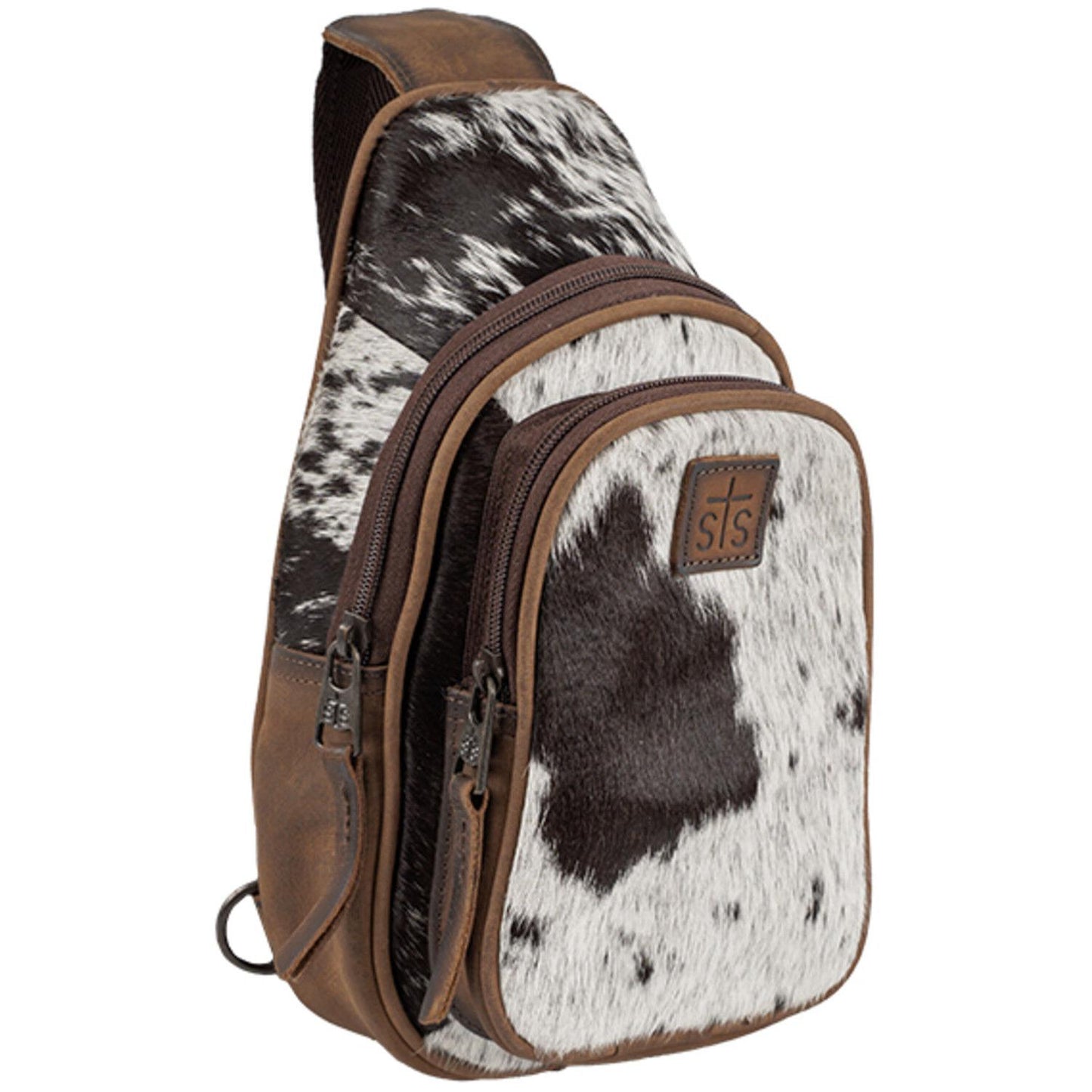 STS Ranchwear Sojourner Cowhide Sling Bag - Brown - Irvine Tack & Western Wear