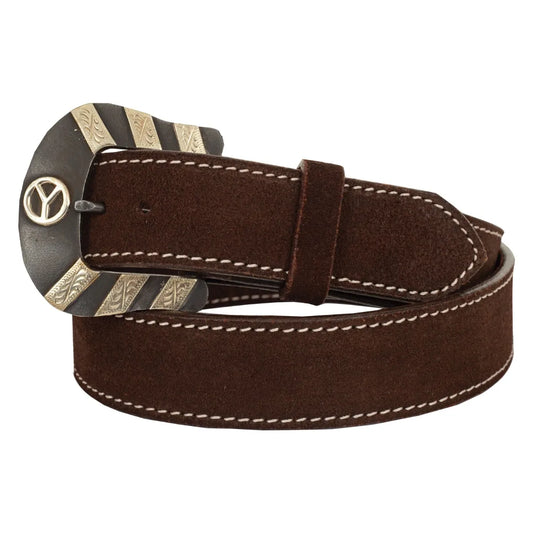 Circle Y Men's Coal Miner Belt - Chocolate Roughout