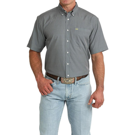 Cinch Men's Short Sleeve Arena Flex Shirt-Grey