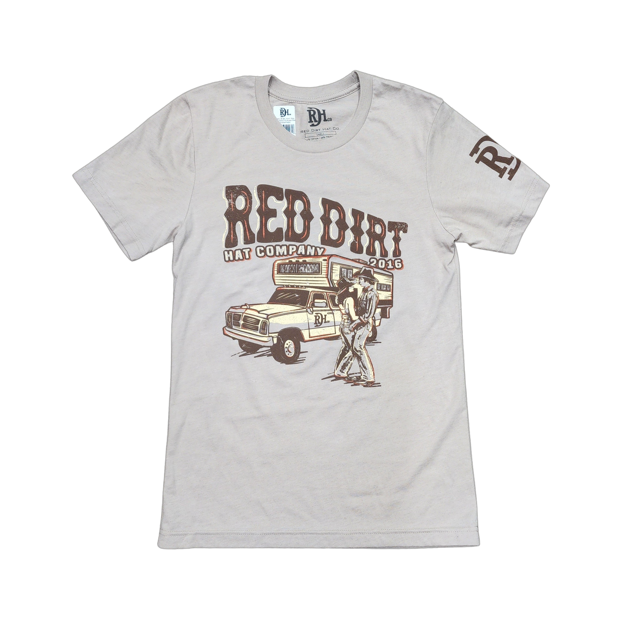 Red Dirt Hat Co. Unisex Rodeo Ready T-Shirt - Heather Tan