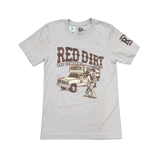 Red Dirt Hat Co. Unisex Rodeo Ready T-Shirt - Heather Tan