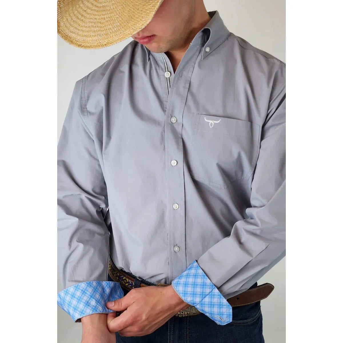 Drover Men's Signature Series Long Sleeve Shirt- Bandit