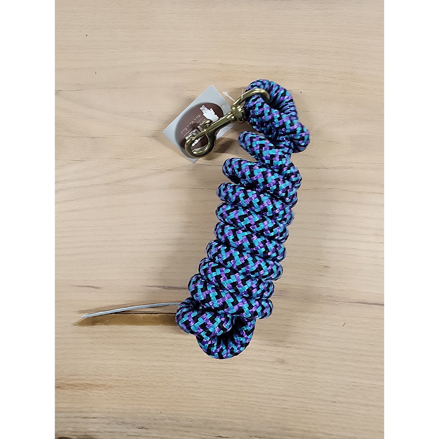 Irvine Cowboy Lead 9 ft 5/8" Lead w/Brass Plated Bolt Snap MIX COLOURS