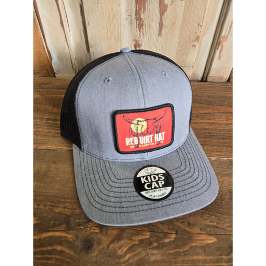 Red Dirt Hat Co.Ball Cap YOUTH Boone Grey/Black