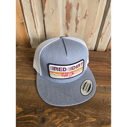Red Dirt Hat Co.Ball Cap- Trailblazer Heather Grey/White