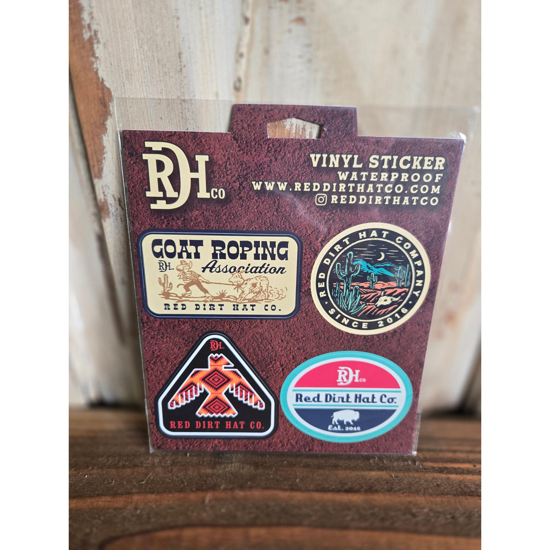 Red Dirt Hat Co Stickers - Irvine Tack &amp; Western Wear