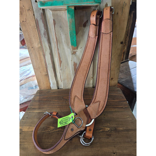 Irvine Pulling Breastcollar R/O With Rope Border-Natural