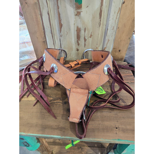Irvine Breast Collar 2 3/4" Rough Out NT w/Tassles