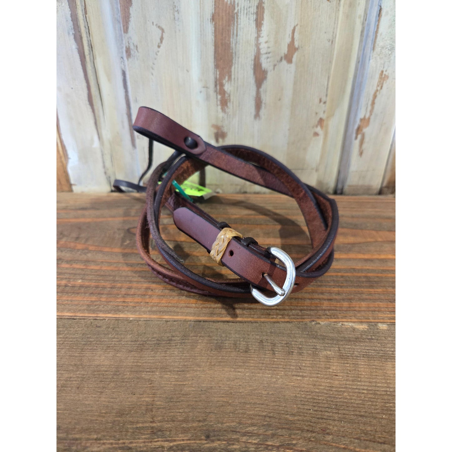 Irvine 3/4" Split Ear Headstall- Braid Border-DO