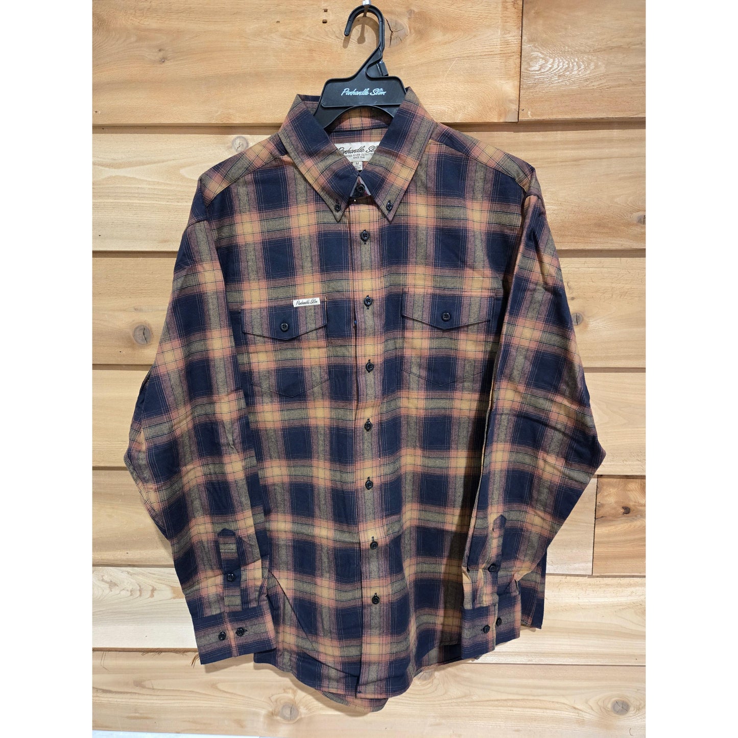 Rock & Roll Men's Long Sleeve Shirt - Brush Plaid