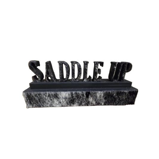 D2W Trading  Decorative Words - Saddle Up - Irvine Tack & Western Wear
